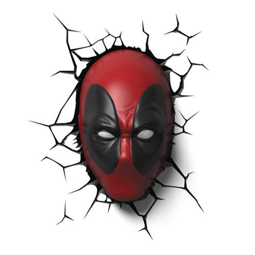 Marvel Deadpool Mask 3-D Light